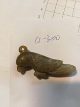 5000 years old shop Hetian jade Sugar jade carved pieces with cotton and natural lock lines have Qin color looks old-fashioned parrot pendant