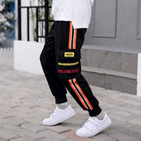 Con trai mùa xuân và mùa thu quần yếm thể thao và giải trí quần trẻ em quần mùa thu hip-hop mới trong trẻ em lớn mặc trẻ em thủy triều - Quần quan dui cho be