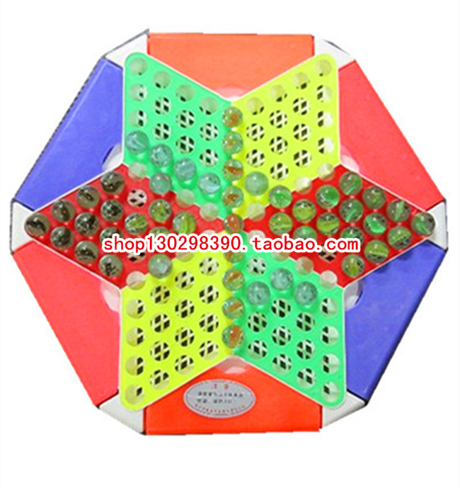 Gymnastics 97a Double Dragon Ball Jumping Chess 60 Pieces Stained Glass Beads Children's Parent-Child Interactive Toy