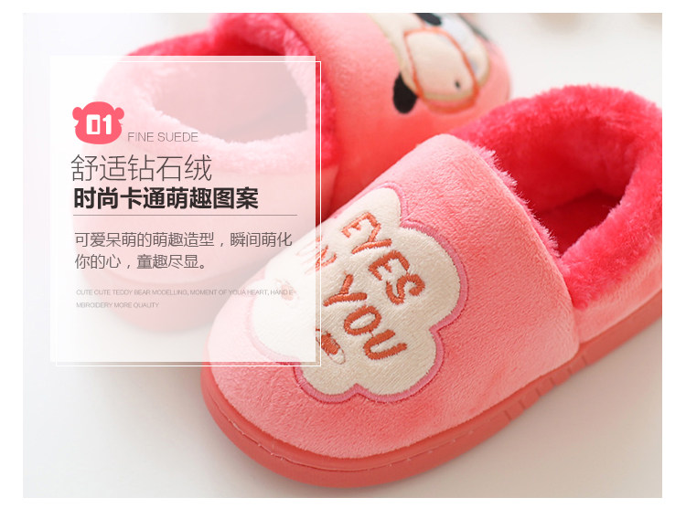 Pantoufles enfants en autre pour hiver - semelle caoutchouc naturel - Ref 1005693 Image 12