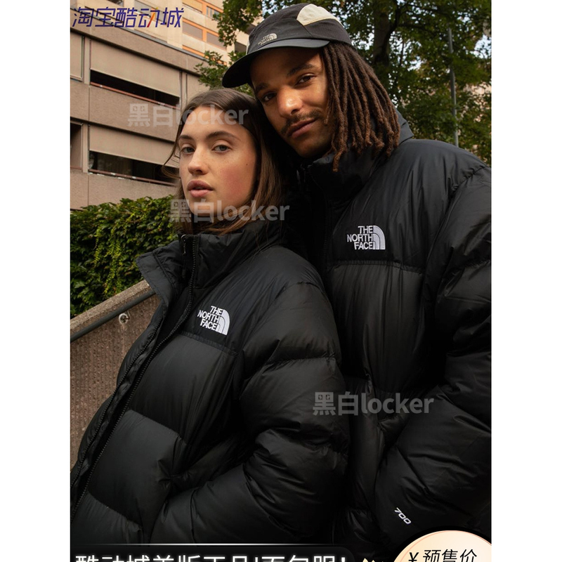 26 New American Version of the North Face down Jacket 1996 Black and Blue Korean Version for Men and Women Tnf Winter Authentic