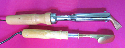 Small iron industrial hot iron miniature hot-head scalding shoe tree with iron and leather perplexe with a perplexilly leather