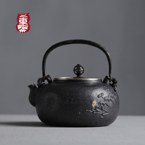 Yidongzhai silver pot 9999 sterling silver home bubble teapot handmade Japanese small teapot Japanese kung fu tea set