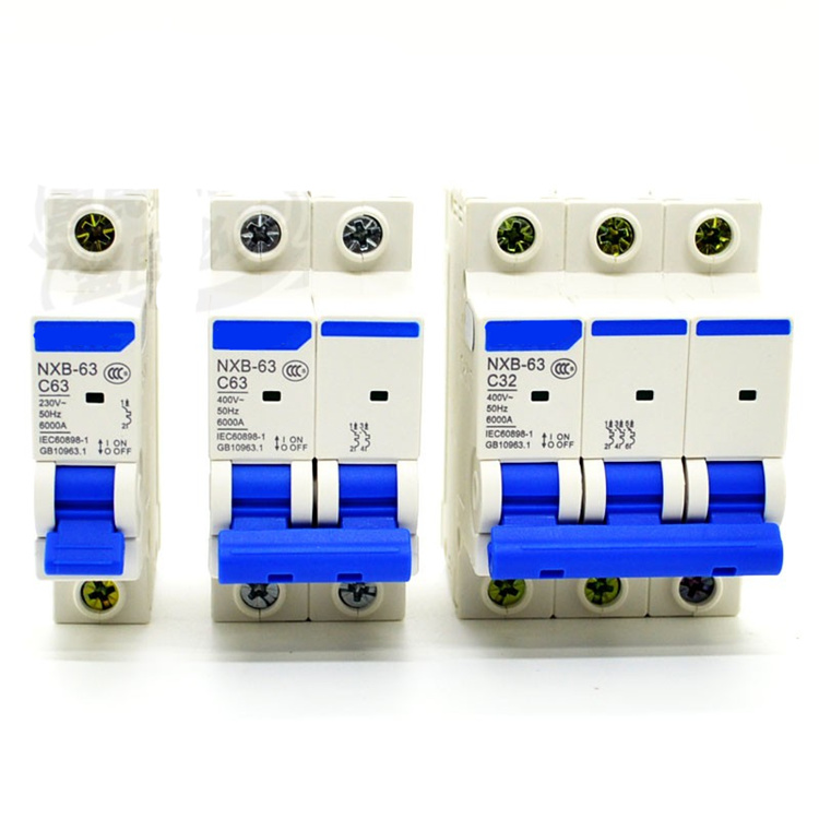 Air open air switch household circuit breaker 1P2P3P16A32A40A63A leakage protector Belmy overload