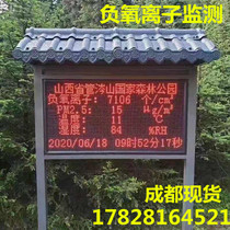 Scenic area negative oxygen ion monitoring equipment Ozone carbon dioxide pm2 5 Soil meteorological station detection VOC atmospheric pressure