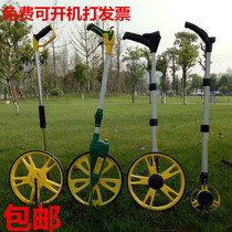 Qilu ranging wheel Hand push measuring instrument Mechanical and electronic digital display roller measuring wheel Road measuring tools
