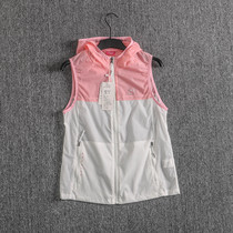 Quick-drying vest for women breathable single layer hooded cardigan vest outdoor sleeveless mountaineering running sports vest