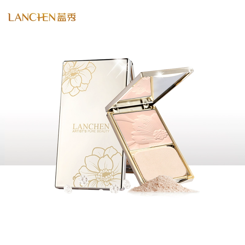 Lanxiu Xueyan Velvet Pressed Powder Anti-mồ hôi dưỡng ẩm kiểm soát dầu kiểm soát che khuyết điểm hàng chính hãng - Bột nén