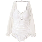 Летний модный брендовый купальник, сексуальный лонгслив, по фигуре