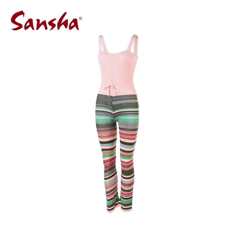 Sansha France Sansha Adult Female Knitted Dancing Practice Knitwear knitted harness with long pants ballet dresses