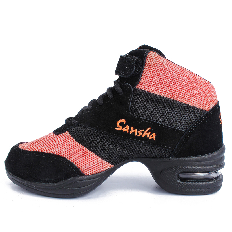Sansha dance shoes modern dance increased mesh lace dance shoes women's soft bottom square dance shoes aerobics shoes men