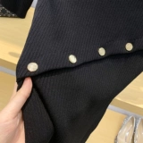 Металлический свитер, трикотажное платье, молодежное платье, юбка, французский стиль, облегающий крой, в стиле Шанель