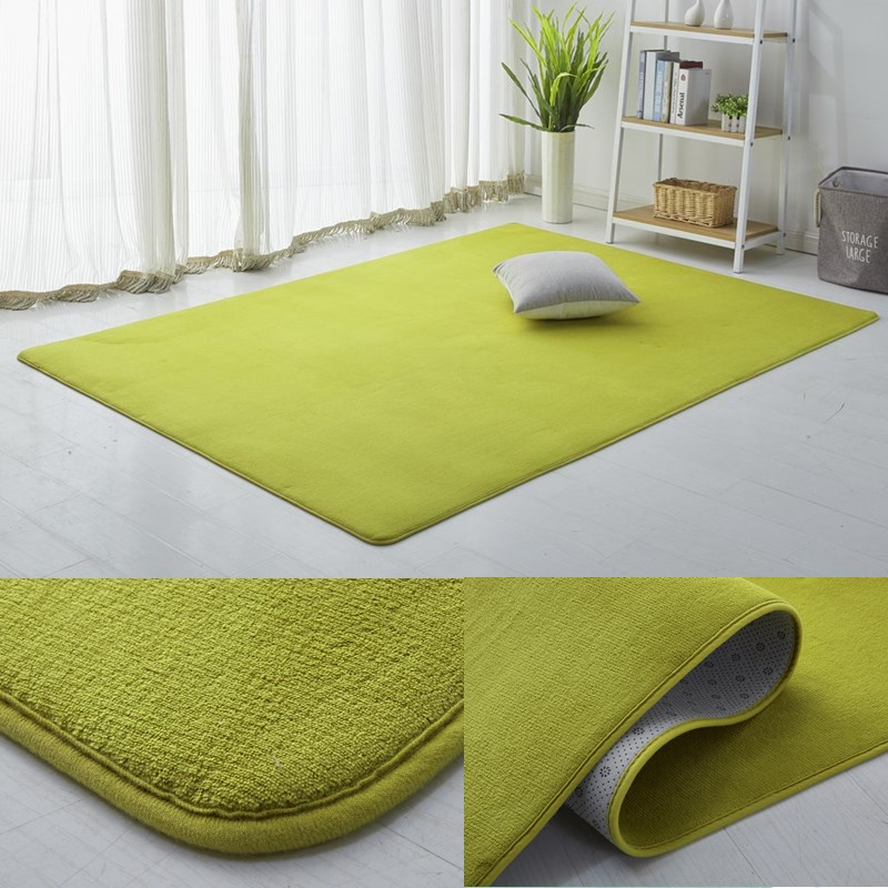 Minimalist phòng khách hiện đại bàn cà phê nhung san hô thảm thảm phòng ngủ phòng nhà đầy đủ các cửa hàng cạnh giường ngủ dễ thương tùy biến - Thảm lót sàn simili