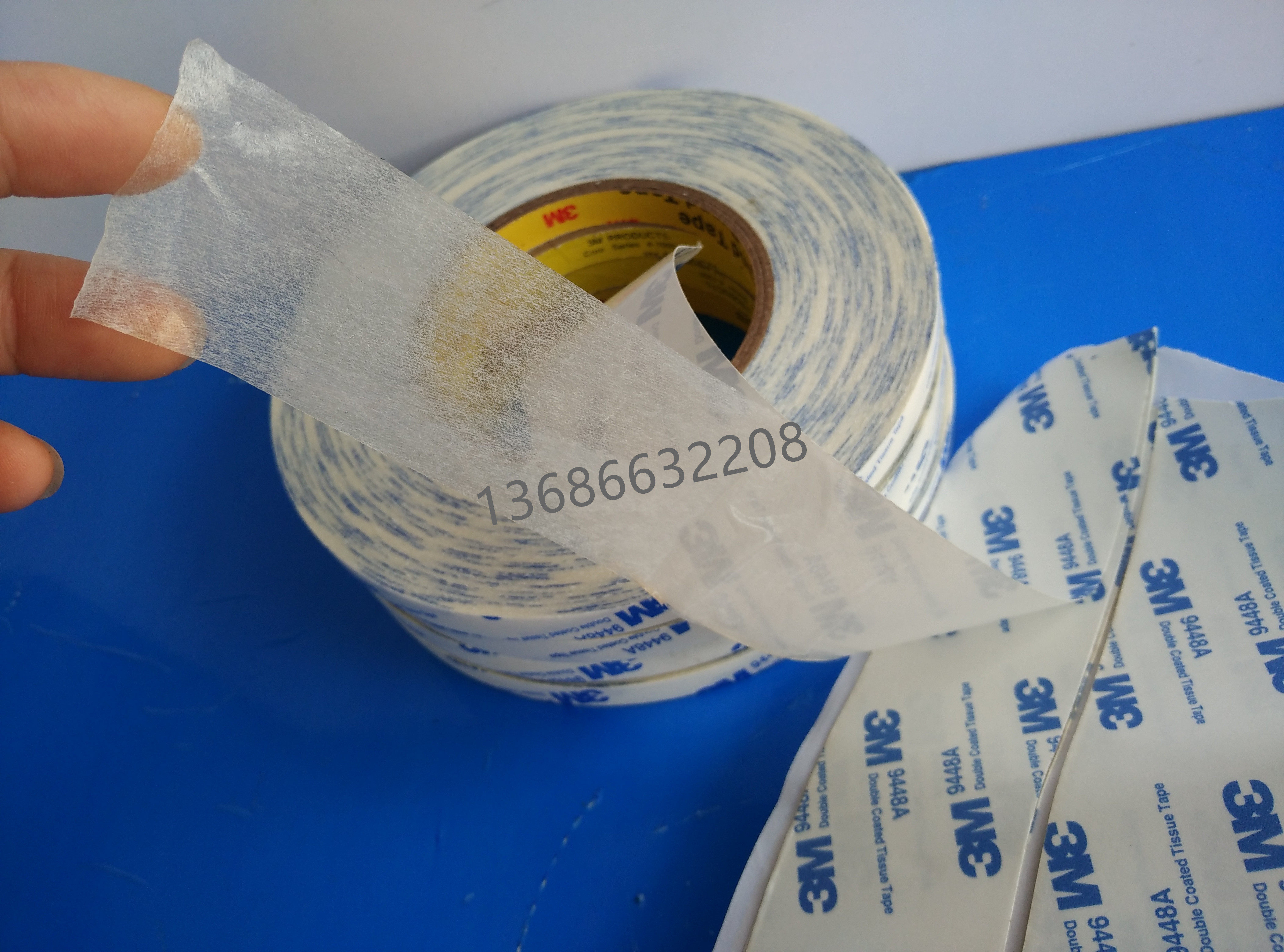 3m9448a transparent double-sided adhesive tape with ultra-thin no-mark mobile phone repair special screen adhesive anti-light adhesive tape