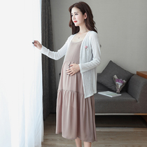 Pregnant women summer dress fashion hot mom personality maternity dress loose wear net red fairy fan maternity dress summer