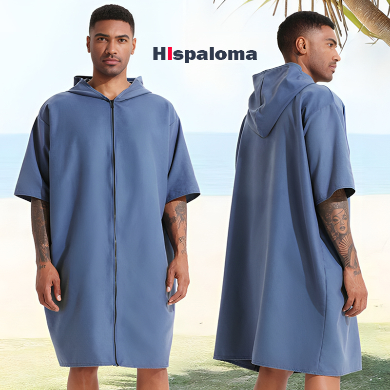 Swimming Towel, Diving Poncho, Absorbent Quick-Drying Bath Towel, Adult Men's and Women's Beach Robe, Beach Changing Clothes, Swimsuit Cover-Up