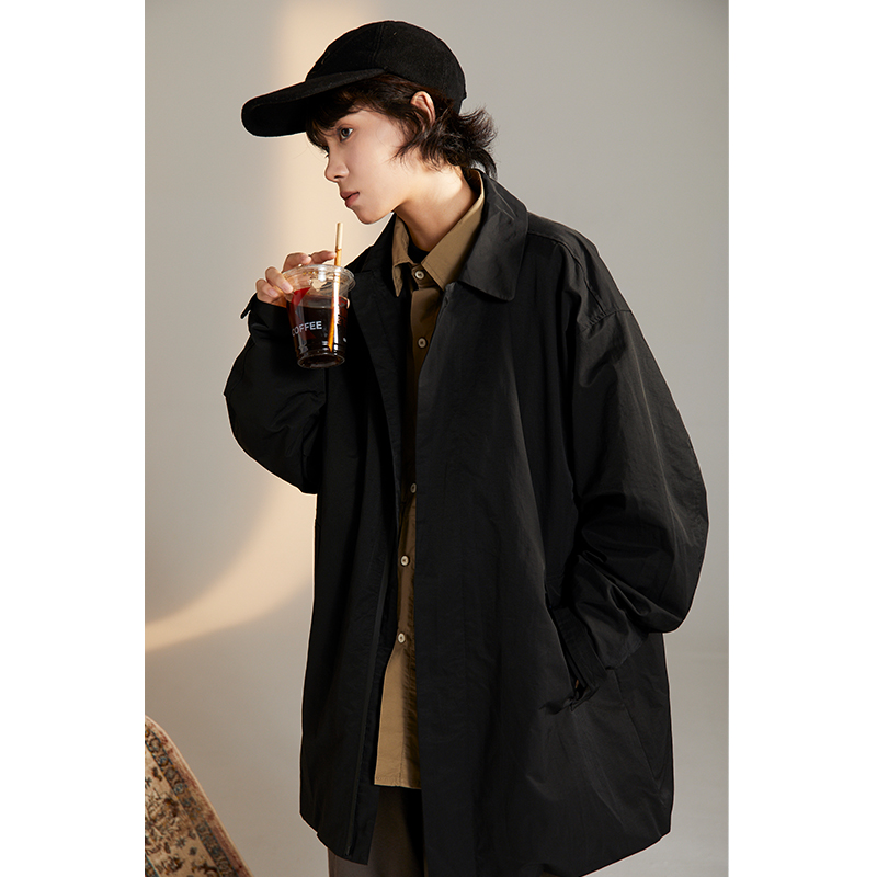 zakka day family Chaka in the middle of a long version of jacket jacket male and female 100 hitch loose youth leisure CITYBOY windsuit