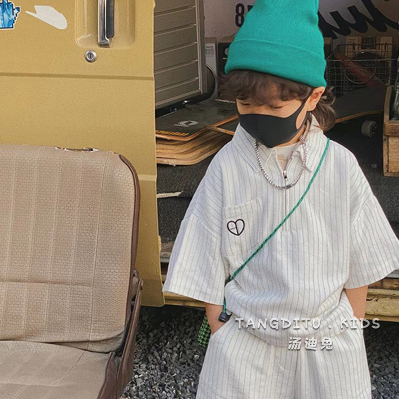 Tondy Rabbit Children's Summer Package 2022 new Han Fan Boy and Girl Boy Short Short Body Body Short Body