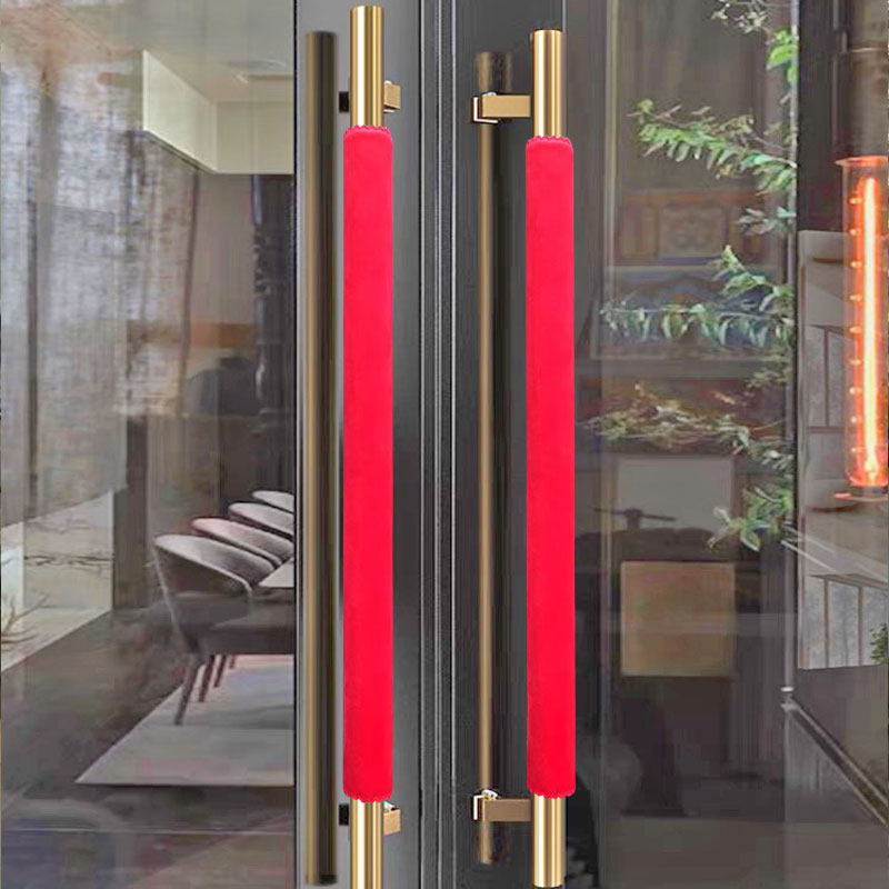 Warm door handle jacket fridge handle cover handle cover cloth art protective sleeve glass door armrest cover anti-chill