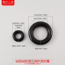 Black Cat Panda Shenlong High Pressure Washer Car Wash Pump Brush Machine Accessories Type 55 58 Pressure Regulator Valve Rod Sealing Ring