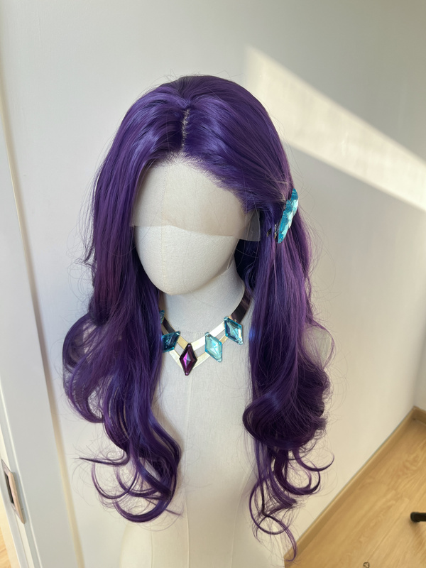 Flat Head Xiao Xu Xiao Ma Zhenqi Hand-Crocheted 13×4 Large Lace Cosplay High-Temperature Fiber Wig Curly Hair Base