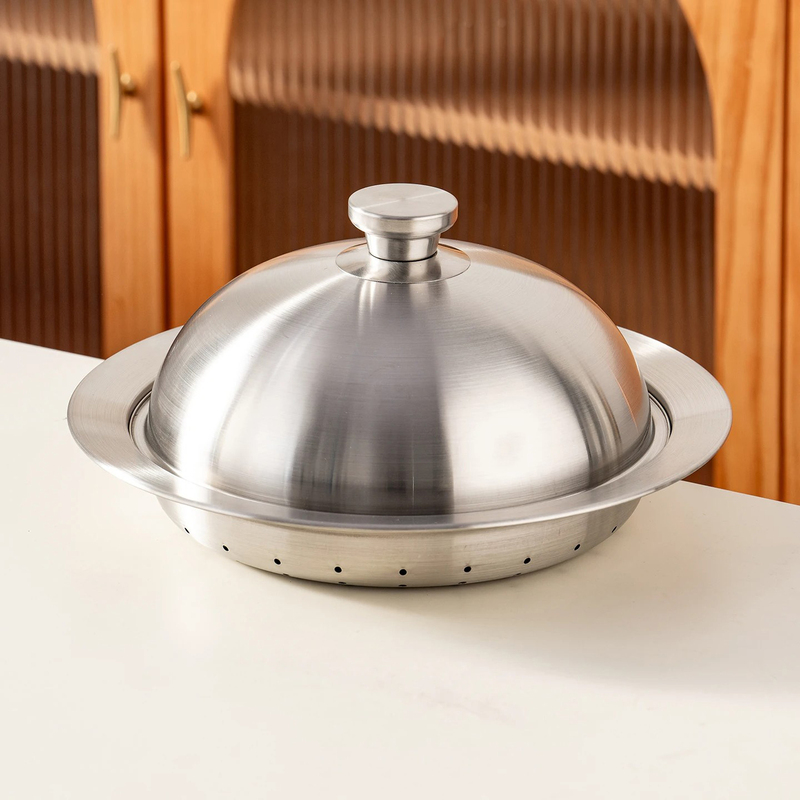 Japanese Designer Ufo-Shaped Steaming Tray 304 Stainless Steel Wok-Specific Steaming Basket Rice Cooker Steamer Steaming Grid Japanese Designer Ufo-Shaped Steaming Tray 304 Stainless Steel Wok-Specific Steaming Basket Rice Cooker Steamer Steaming Grid