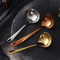 304 stainless steel soup spoon Large soup short handle net red long handle Korean spoon deepened snail powder spoon eat noodles