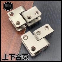 Public toilet toilet partition 5 gold accessories thickened zinc alloy upper and lower hinge self-closing heaven and earth lifting hinge