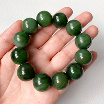 Xinjiang and Tian Yubi jade hand-string jade bracelet with jade bracelet bracelet with 18mm Buddha hand chain