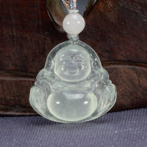 Myanmar jade ice jade Jade Buddha pendant Female Buddha male Jade pendant Maitreya Buddha Necklace pendant
