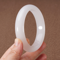 Xinjiang and Tian Yubian Article Bracelet Womens Goat Fat White Jade Bracelet Jade Bracelet Pearl Treasure Jade Jade Seed Stock