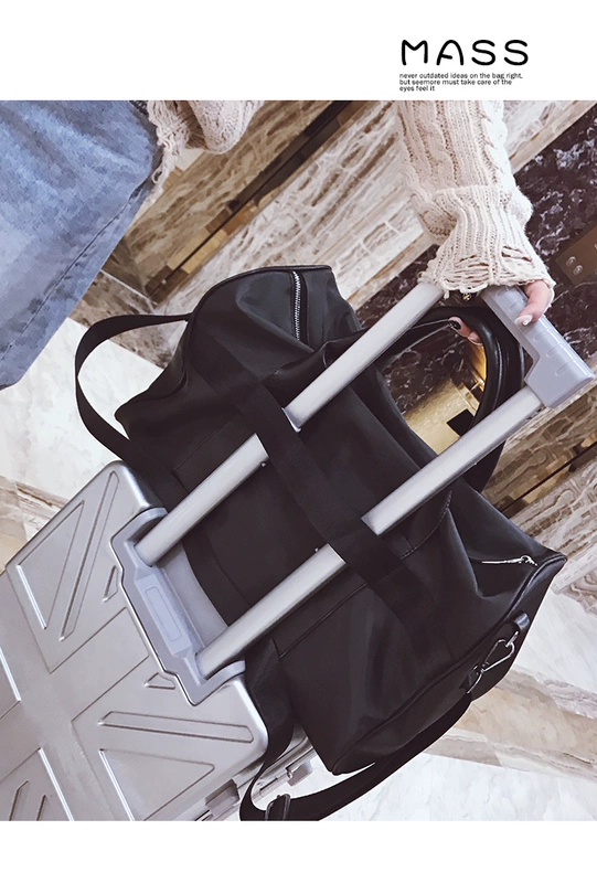 Túi du lịch đường dài nữ xách tay phiên bản Hàn Quốc của túi hành lý dung lượng lớn đơn giản nam túi thể dục nhẹ không thấm nước - Túi du lịch ba lô du lịch