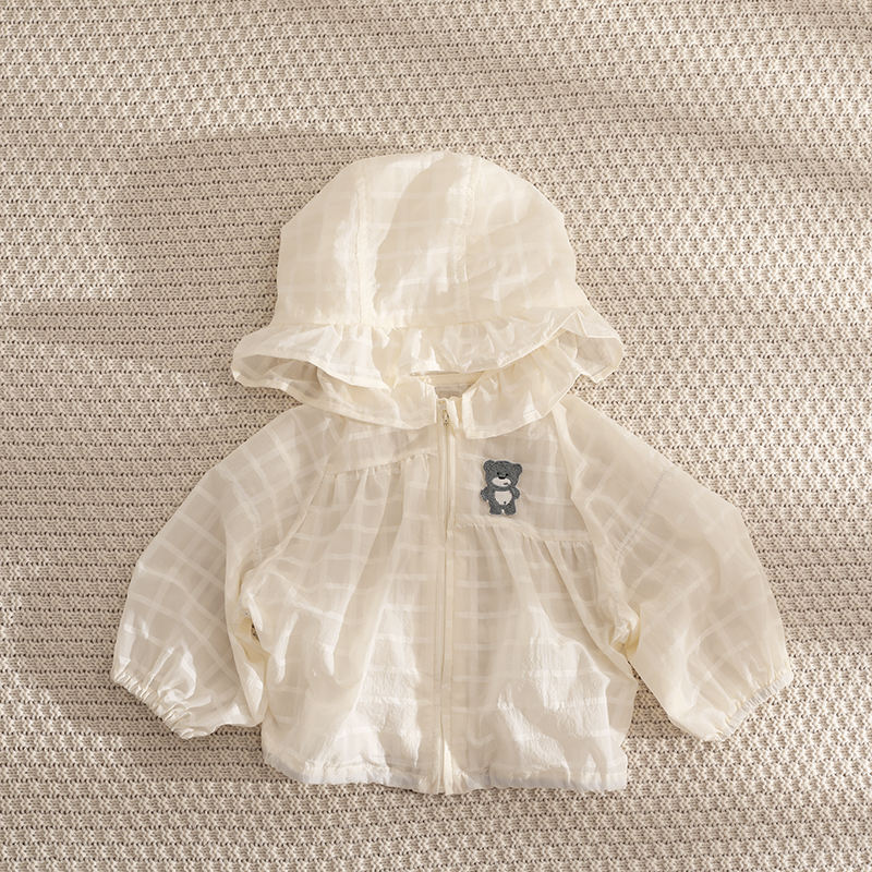 Baby ice wire children sunscreen clotheSummer Boys and girls baby sun protection wear light breathable summer cool coat