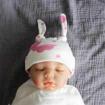 Newborn hat 0-6 months pure cotton newborn baby fetal cap Baby sleep cap single layer 2