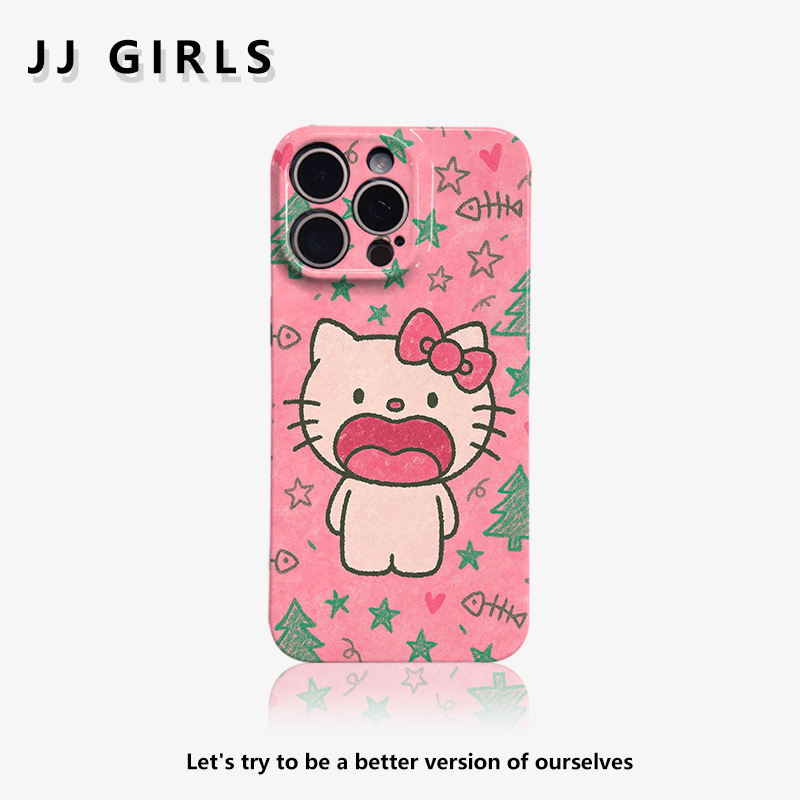 Big-Mouthed Cat Phone Case Suitable for Apple 17 Pro Max, Xiaomi 15, Huawei Mate 80, Honor 500, Find X9, Vivo X200S, Cute P70, Oneplus, iPhone 16, Reno 14, Nova 13