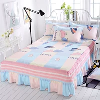 Cotton 1.6x2.1x2.4 Cotton quilt cover 1.2x1.5x1.8x2.0x2.2 mét 	chân váy giường