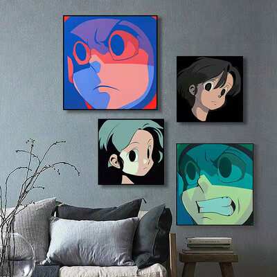 Trendy wall paintings, AOKIZY decorative paintings, living room trendy brand sofa, bedroom bedside, studio cartoon and anime murals