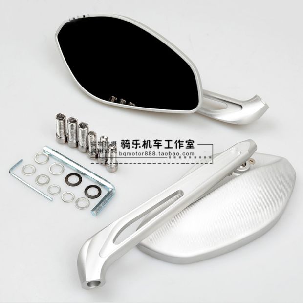 Kawasaki Ninja650 Z650 Z900 Z1000 Huanglong 600 sửa đổi gương chiếu hậu CNC đảo ngược - Xe máy lại gương gương xe máy tròn cầu lồi