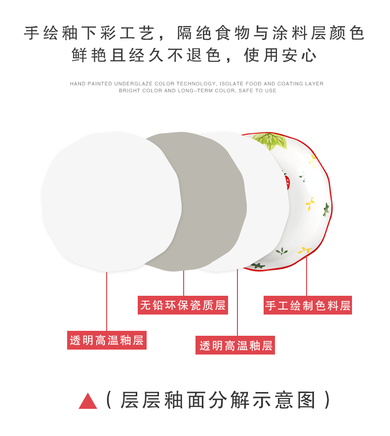 Ceramic dish dish dish household creative move web celebrity FanPan fish soup plate of the new large plates of jingdezhen tableware