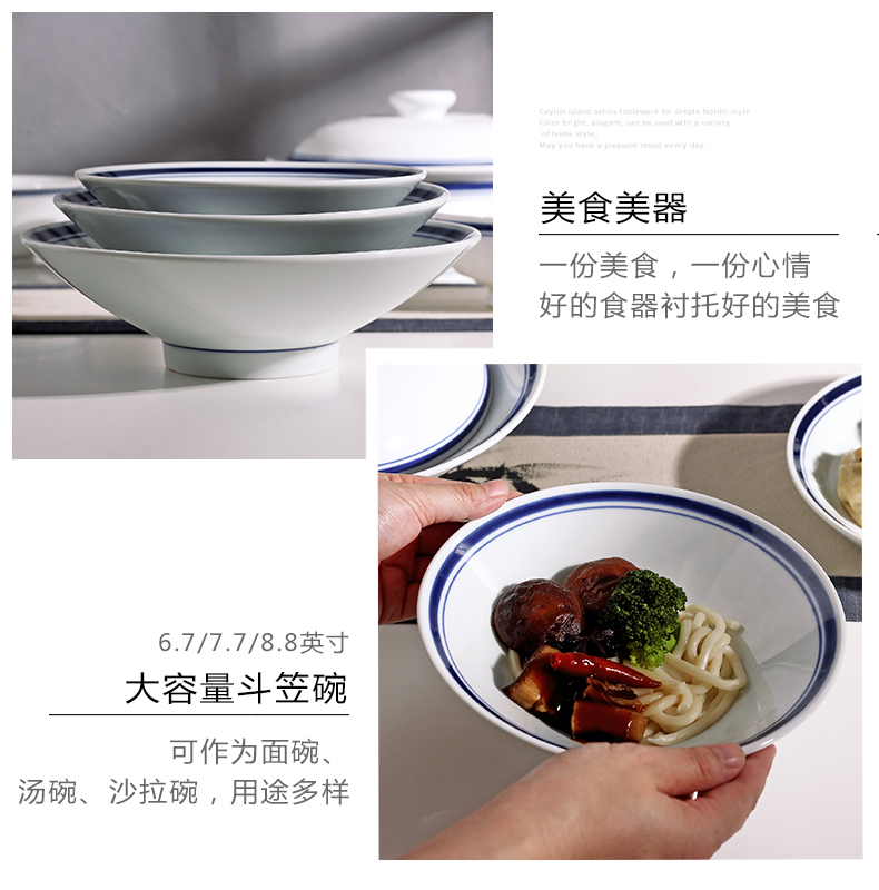 Jingdezhen old blue side dishes combination nostalgic contracted household under the blue and white porcelain glaze color restoring ancient ways of Chinese style tableware