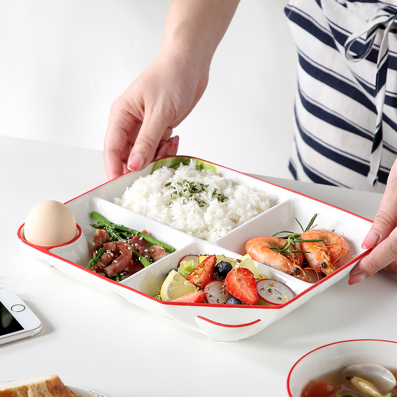 Japanese ceramic dish dishes household use individual lose fat fast food dish one feed the children 's breakfast table