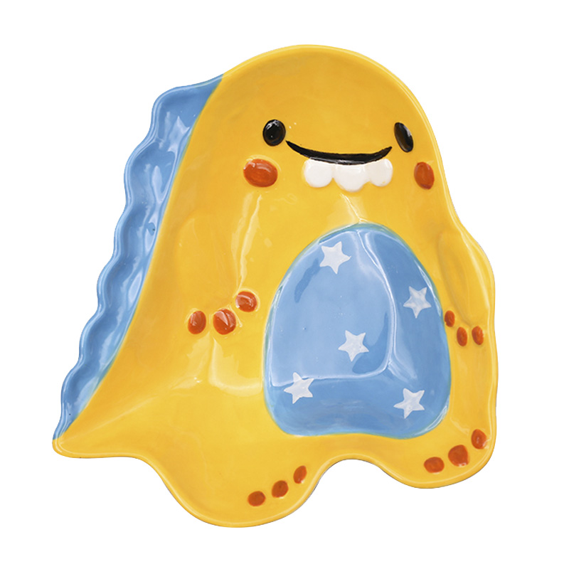 Ceramic bowl domestic cartoon creative move rainbow such as bowl dish dish dish breakfast web celebrity children, lovely tableware ceramics