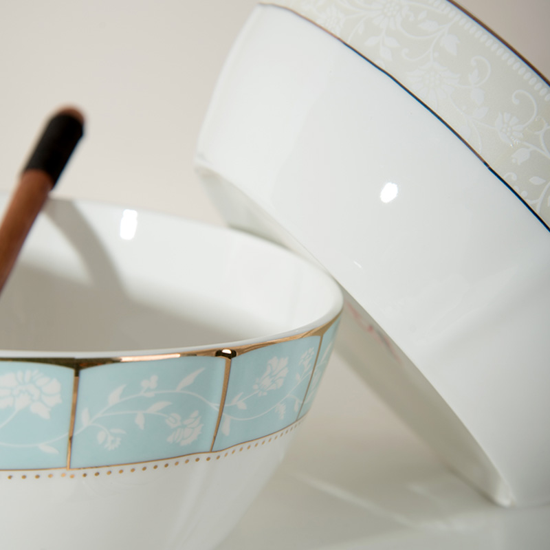Jingdezhen ceramic bowl ipads porcelain bowl, square, noodles in soup bowl of Chinese style household contracted tableware hot to eat salad bowl
