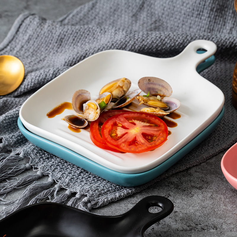 Nordic ceramic dish household creative move surroundings while steak western breakfast tray of rice dish all the plates