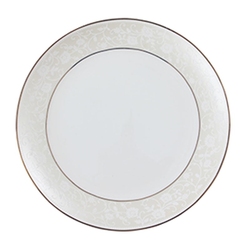 Plate household contracted jingdezhen ceramics steak 10 inches moonlight flat Plate of fruit tray was microwave oven tray