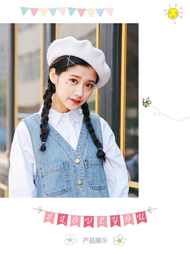 Kẹp tóc lưới màu đỏ tóc màu đen clip màu kẹp tóc cầu vồng sóng clip dễ thương bangs chuck tóc phụ kiện tóc ngắn