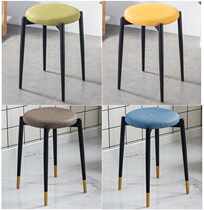 Stool table Home Adult Living room Stacked Round Stool Short Stool Brief Little Stool High Bench Light Lavish Bench Dining Stool