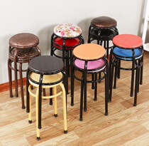 Round stool living room table stool set stool economical and practical stool home stool fashion leather stool plastic stool iron round stool