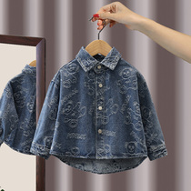 Boy denim coat spring and autumn 2021 New Korean version of foreign style thin autumn baby children Tide brand jacket jacket