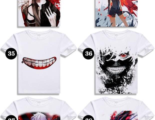 Tokyo Ghoul 喰 金 金 Kim Jung Kirishima Dong Xiang Anime Nhật Bản xung quanh quần áo áo thun dài tay thoải mái - Carton / Hoạt hình liên quan hình sticker đẹp